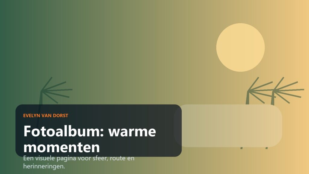 Visueel fotoalbum beeld